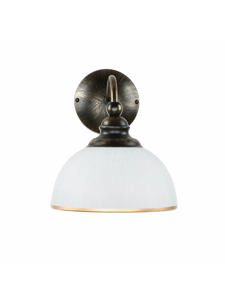 Licht-Erlebnisse Wandlampe in Shabby Braun Antik Weiß Gold günstig kaufen onesize