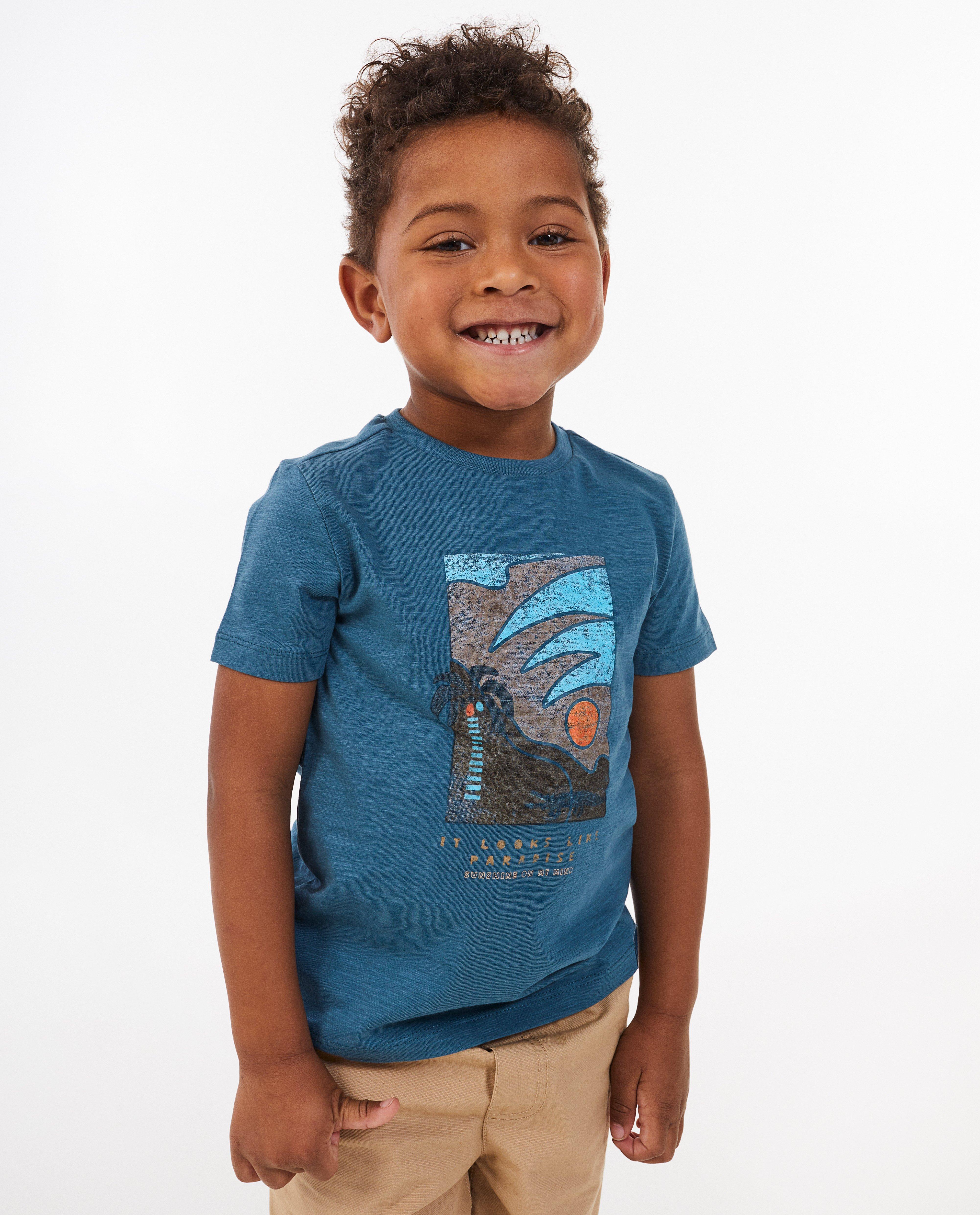 Tricou Wickie Blue din bumbac organic, albastru