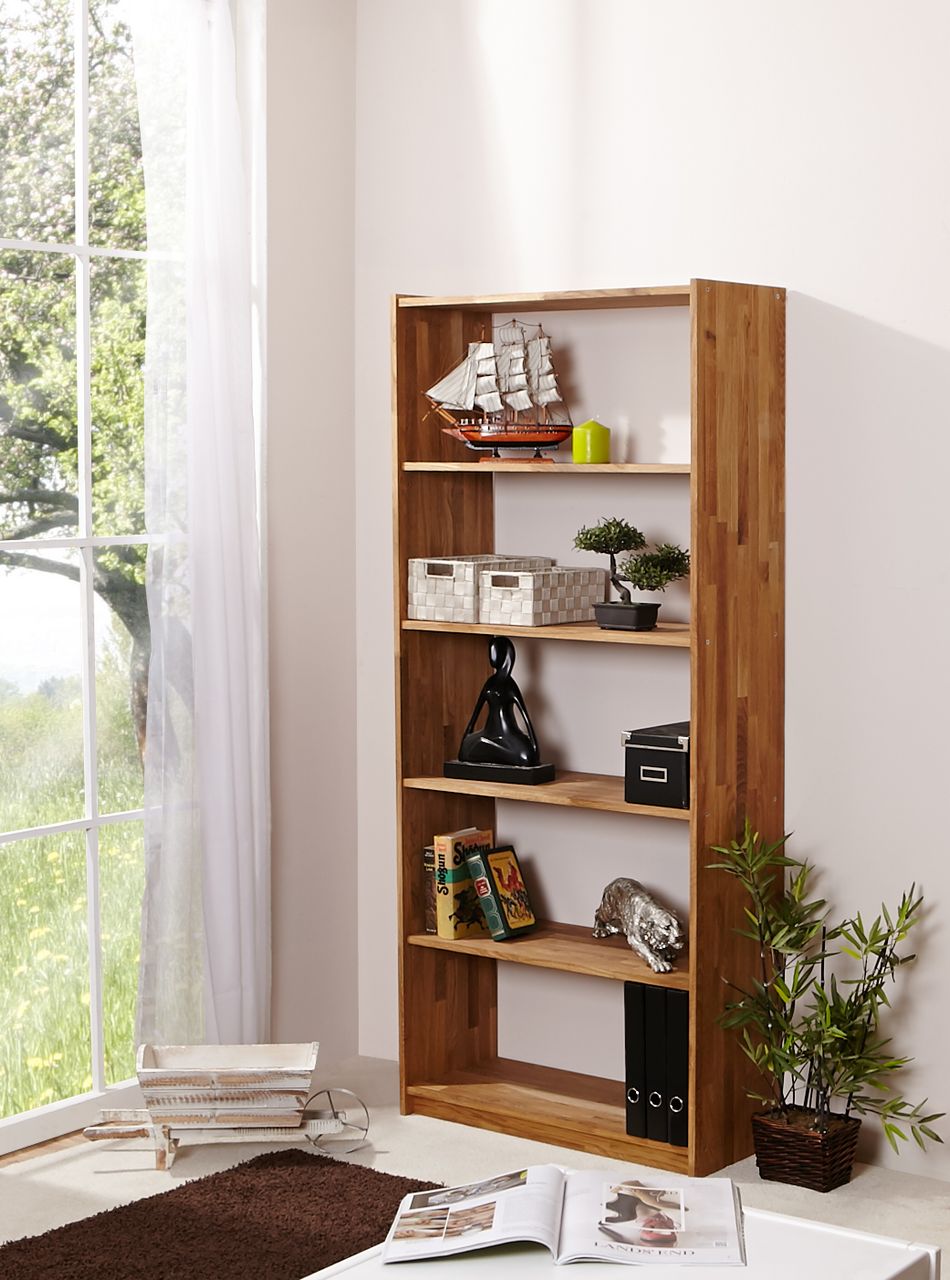 Ticaa Standregal Eiche massiv 179 cm
