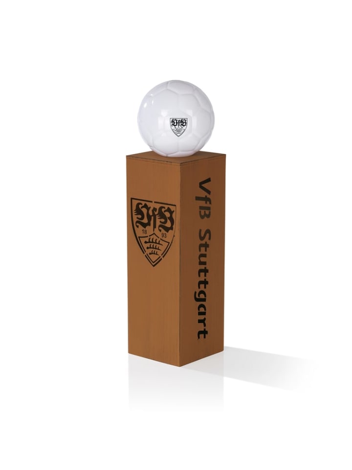 BVB VfB Stuttgart LED-Dekosäule Rost-Optik mit Leuchtkugel - 84 cm günstig kaufen onesize