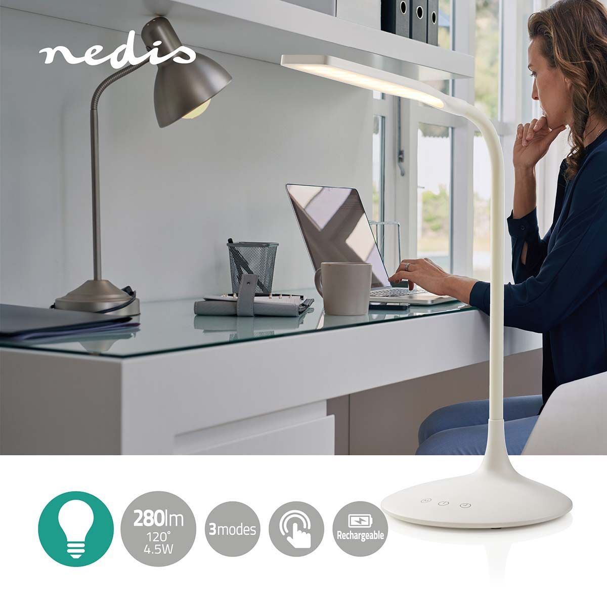 Nedis LTLG3M1WT2 LED-Schreibtischlampe