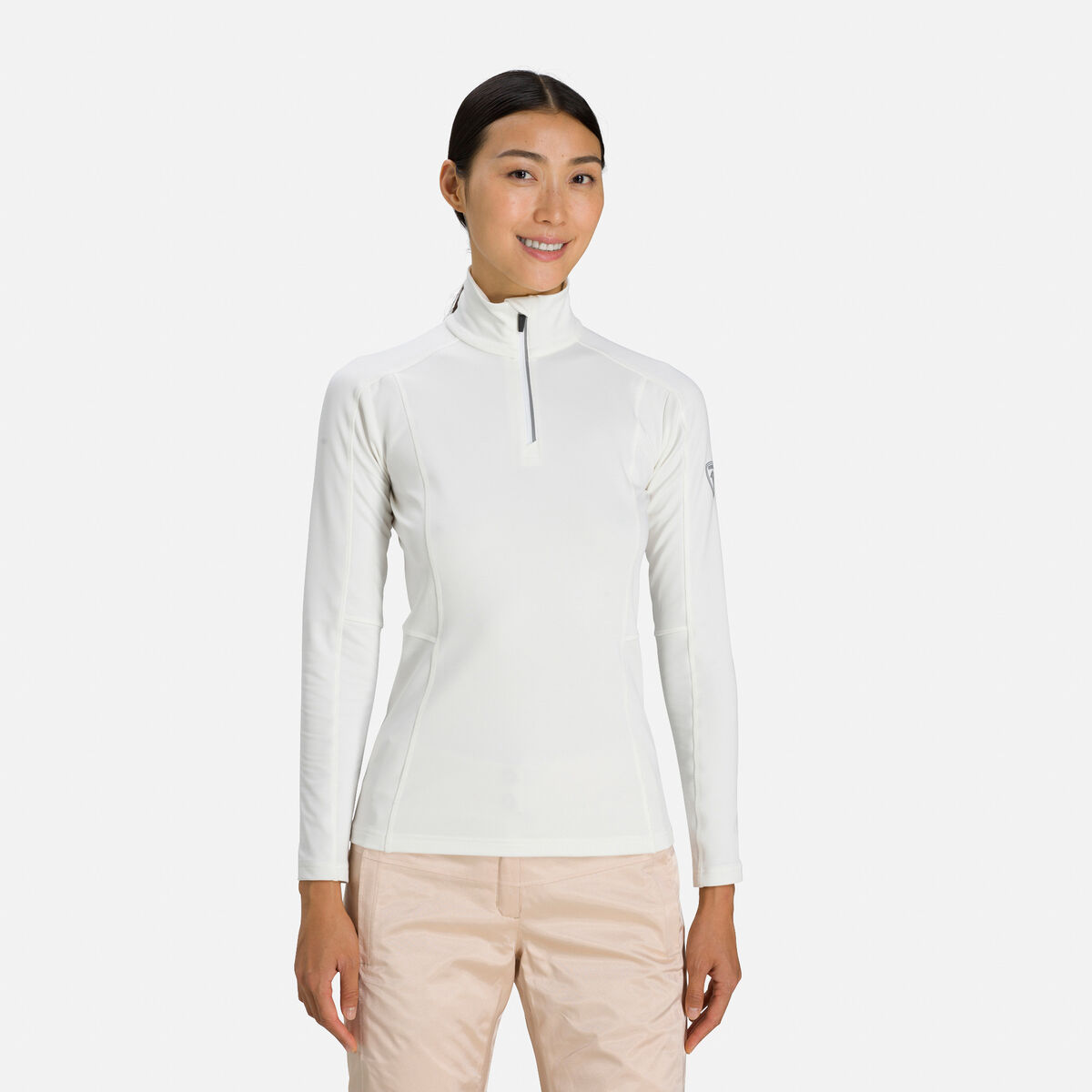 Damenoberteil Baselayer Classique mit halbem Reißverschluss