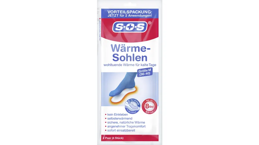 SOS Wärme Sohlen Gr. 36-40