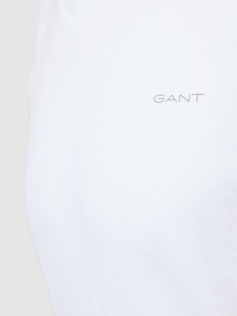 T-Shirt mit Label-Print im 2er-Pack in weiß