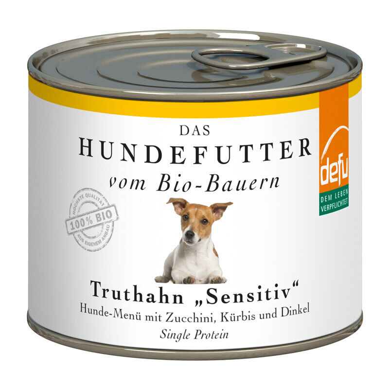 Defu Hundenassfutter Defu Hunde-Menü sensitiv 12x200g Truthahn