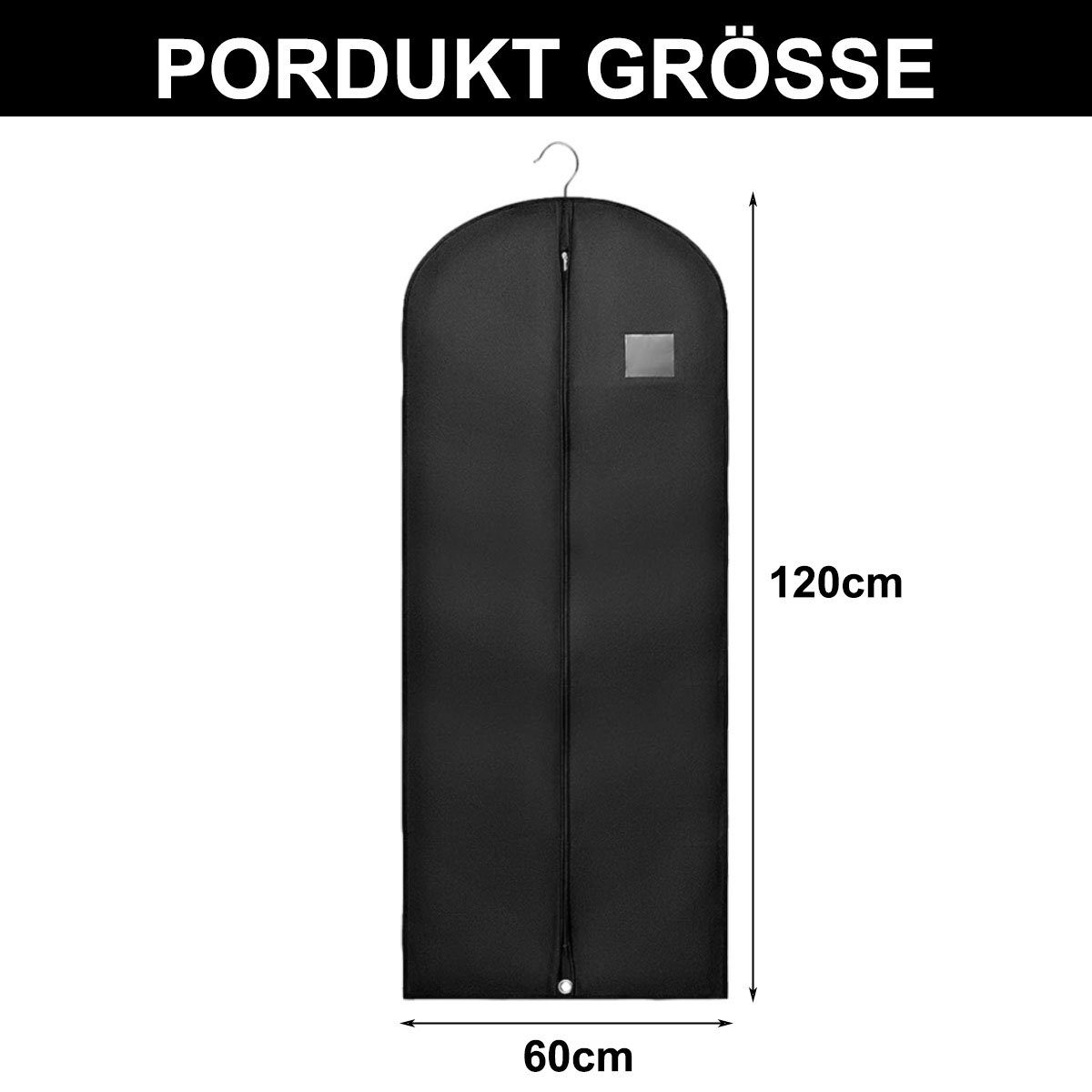Jormftte Kleidersack Lang Kleidersack für Die Aufbewahrung,Atmungsaktiver Stoff (set, 5) Langlebig
