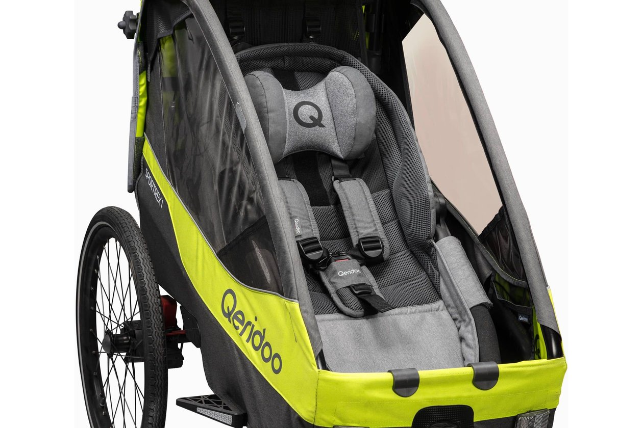 Qeridoo Hu00e4ngematte Plus mit Sicherheitsrahmen fu00fcr Babytransport