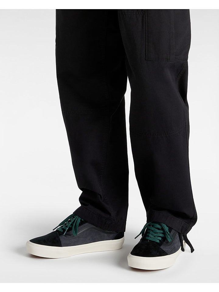 Vans Leder-Sneakers in Schwarz/ Dunkelblau günstig kaufen