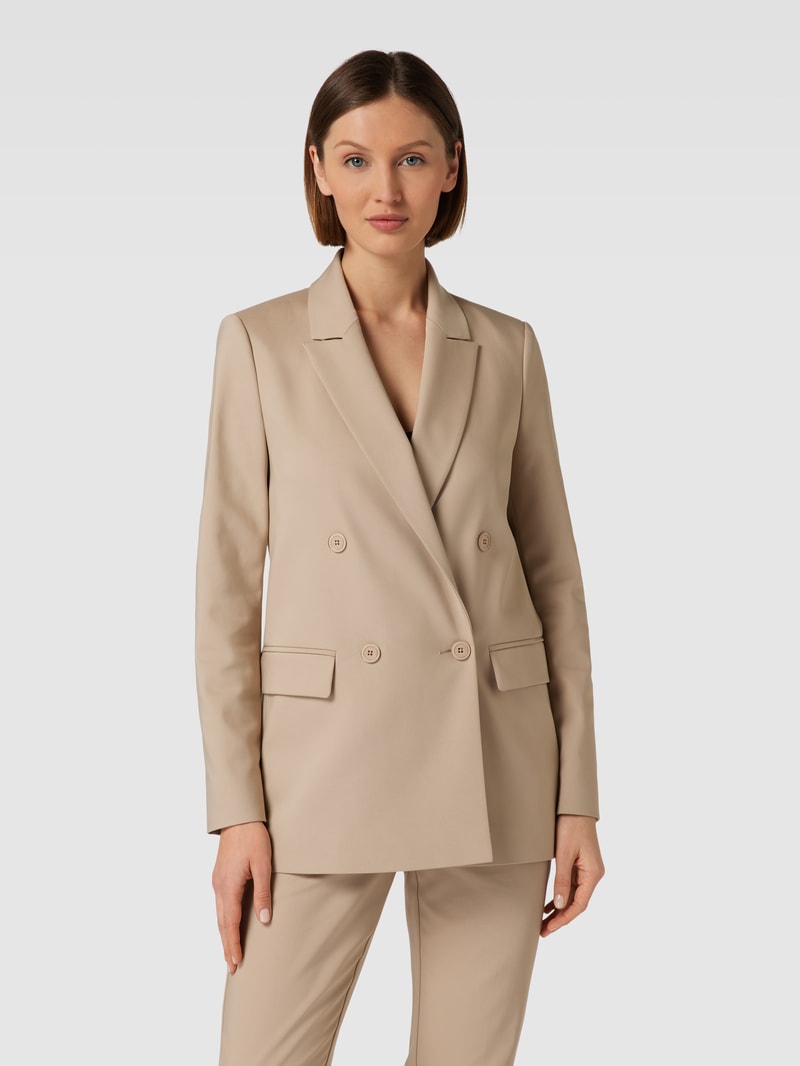 Blazer mit Reverskragen in sand