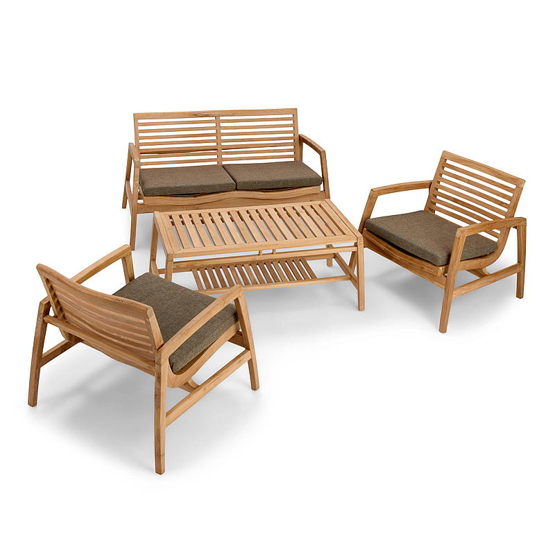 Home Sofagruppe Teak, Greve