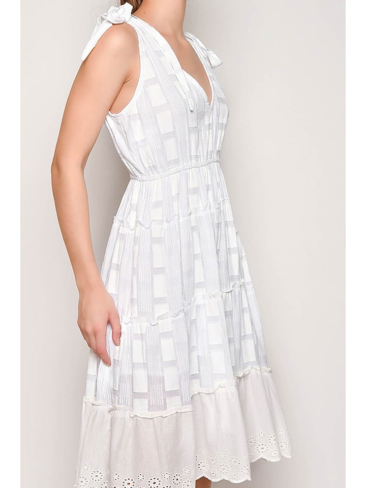 H.H.G. Kleid in Weiß günstig kaufen