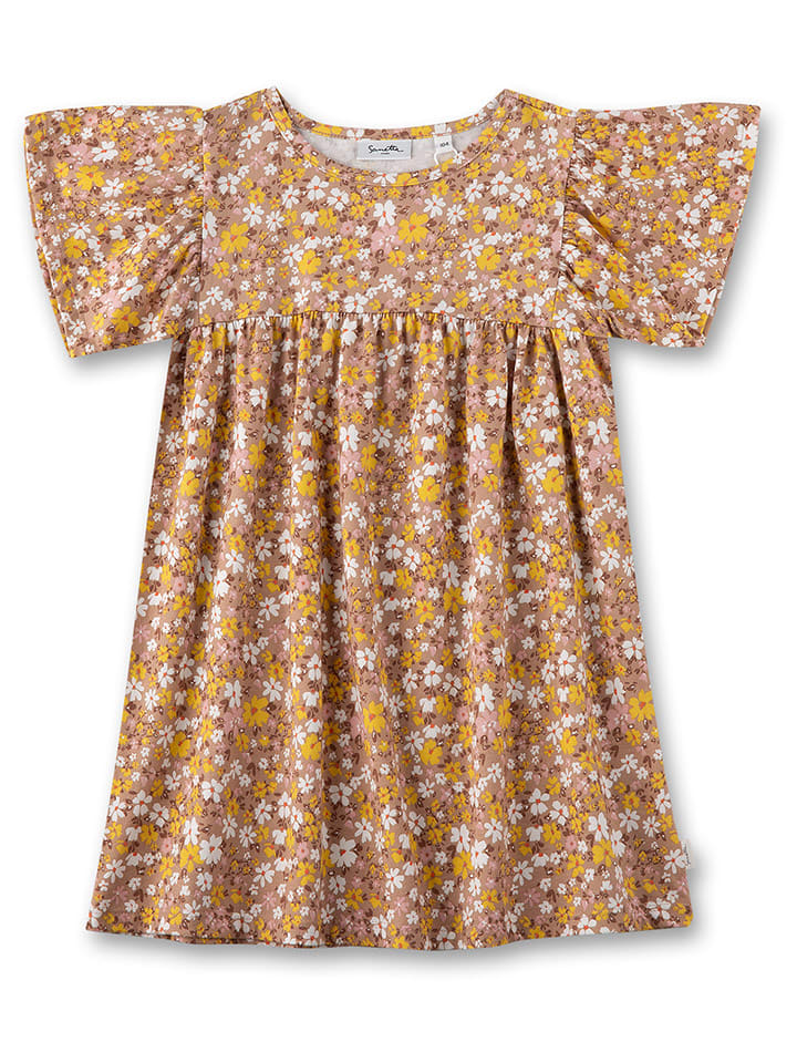 Sanetta Kidswear Kleid in Hellbraun günstig kaufen