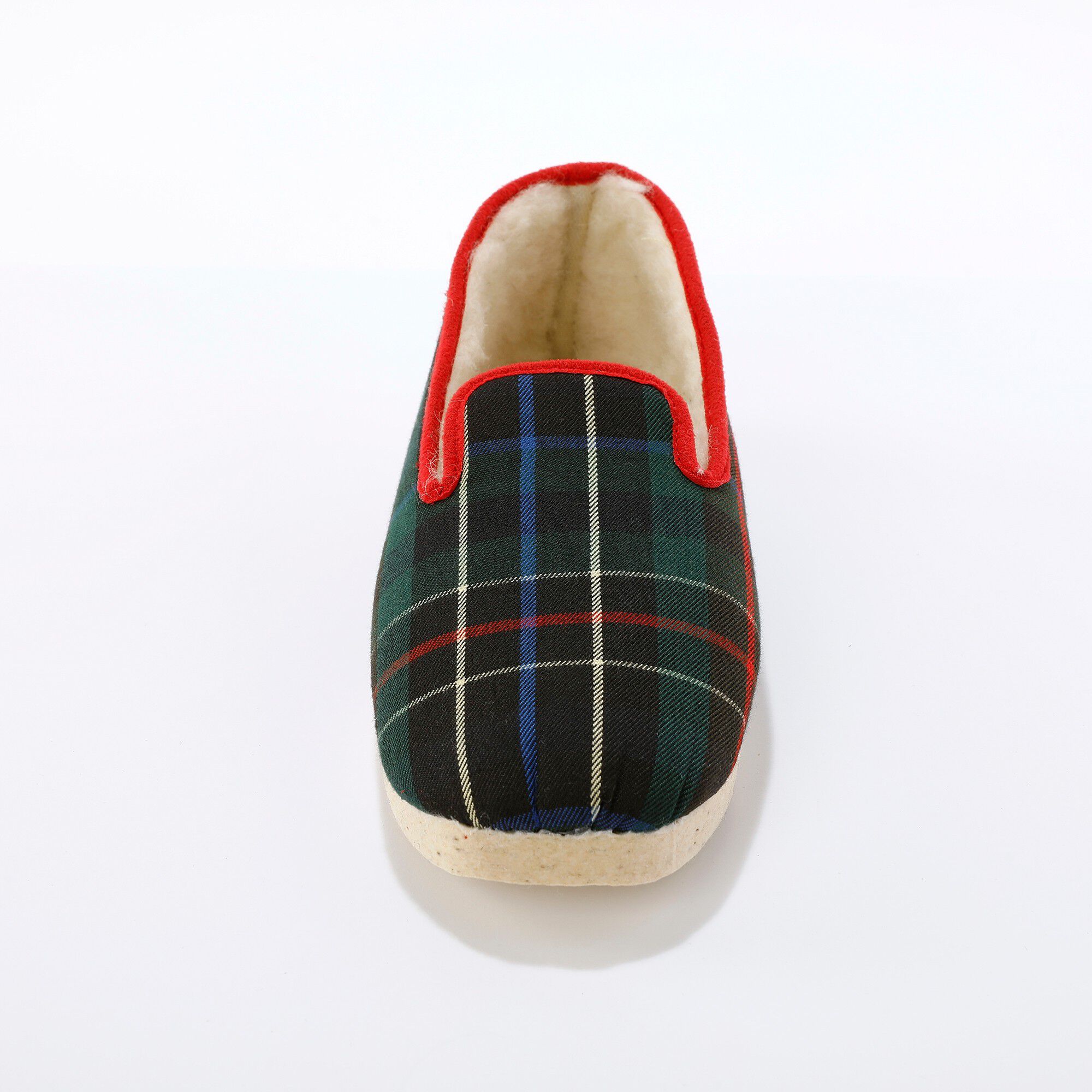 Chaussons fourrés forme charentaises – semelle feutre laine