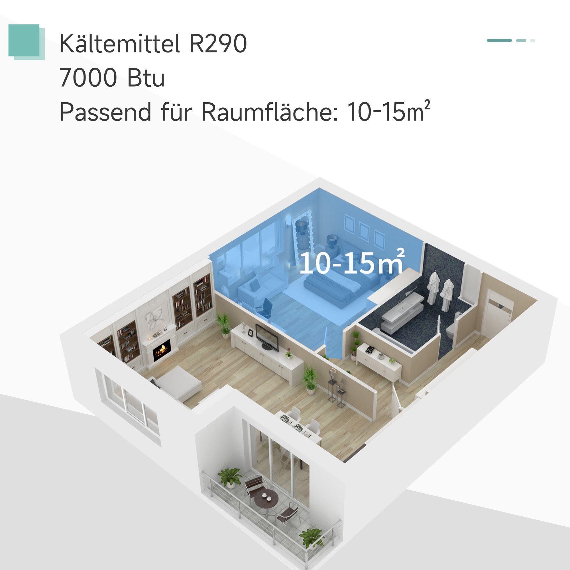 HOMCOM 3-in-1-Klimagerät 823-003V91