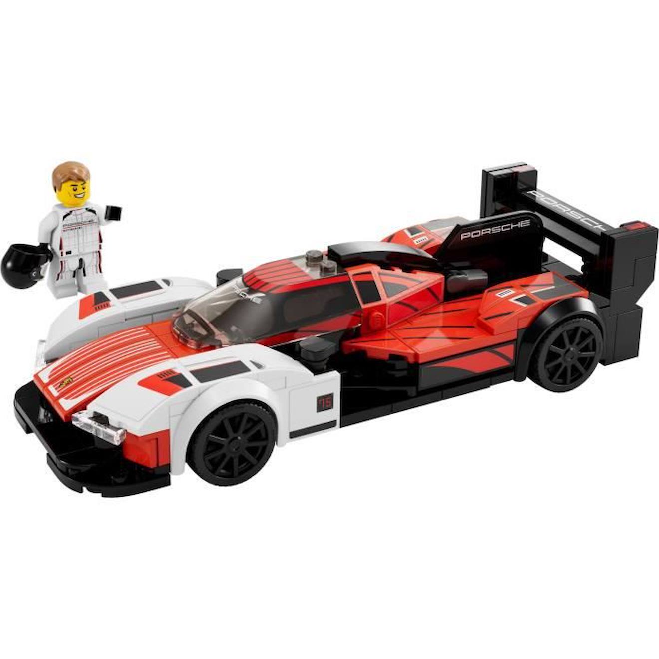 LEGO® Speed Champions 76916 Porsche 963, Kit de Maquette de Voiture de Course, Jouet pour Enfants blanc