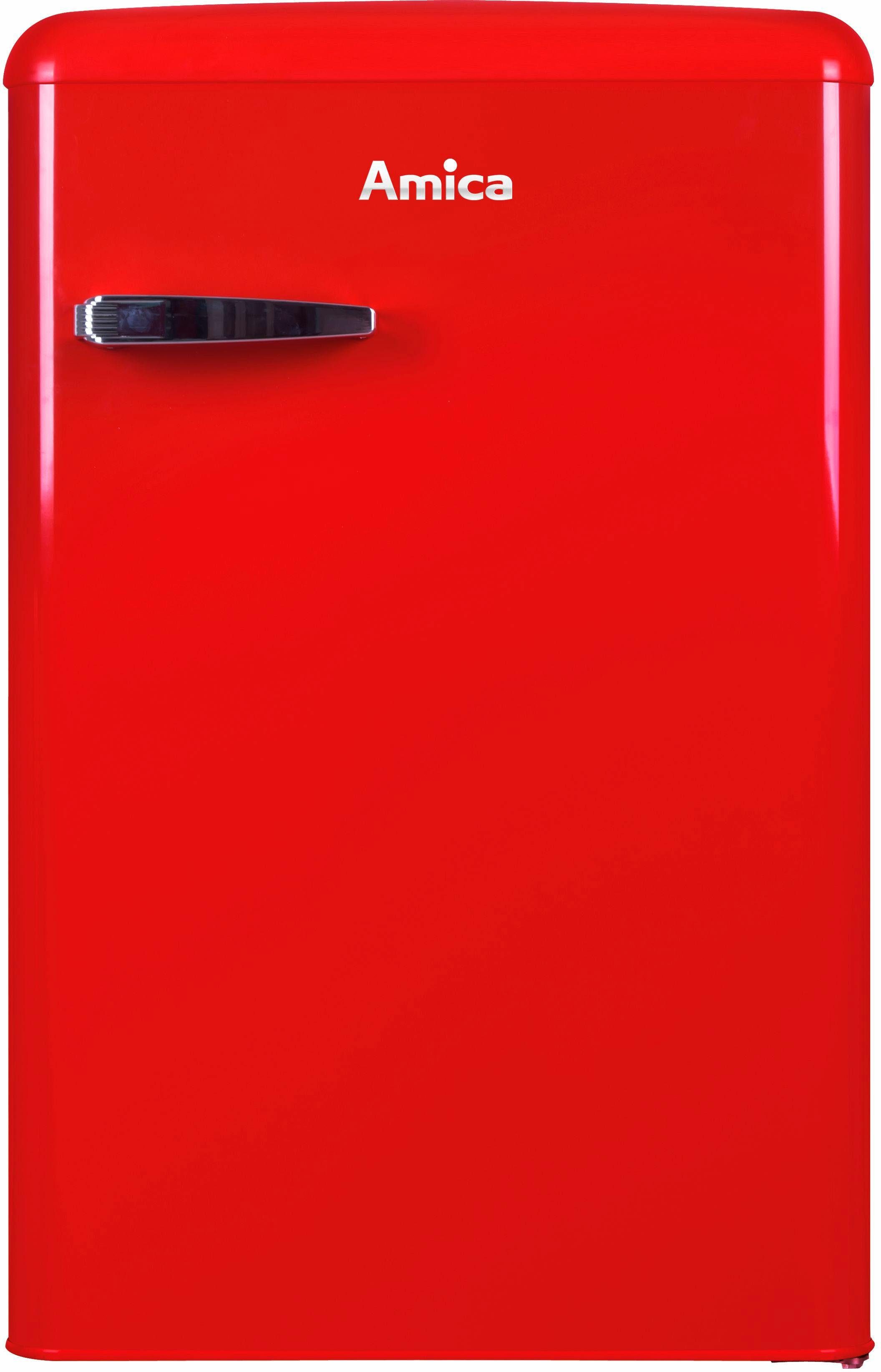 Amica Table Top Kühlschrank KS 15610 R, 87,5 cm hoch, 55 cm breit