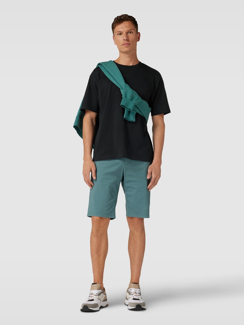 T-Shirt aus Baumwolle in schwarz