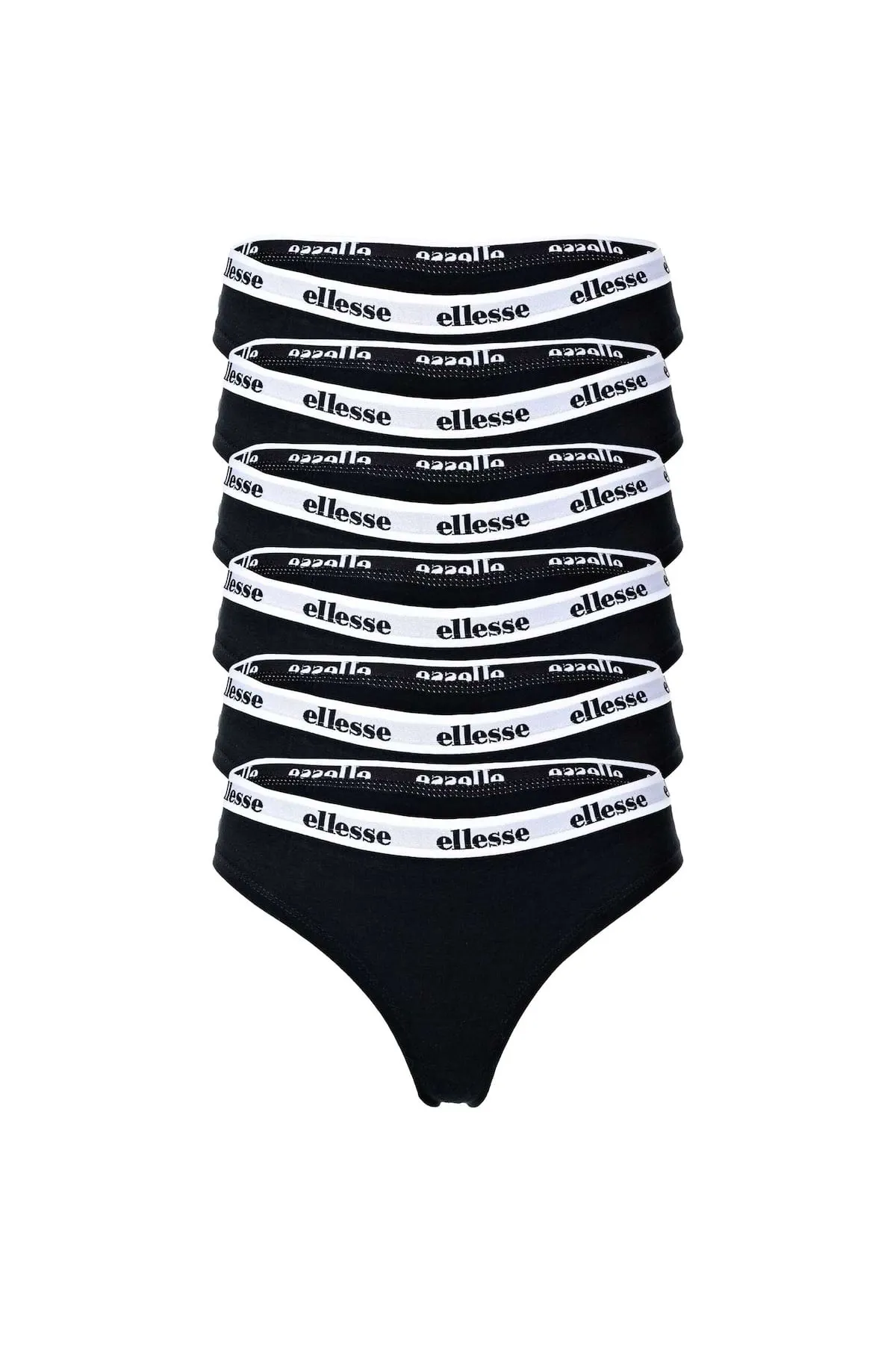 Ellesse  Damen Strings, 6er Pack - HILLAR, Unterwäsche, Cotton Stretch, Logobund