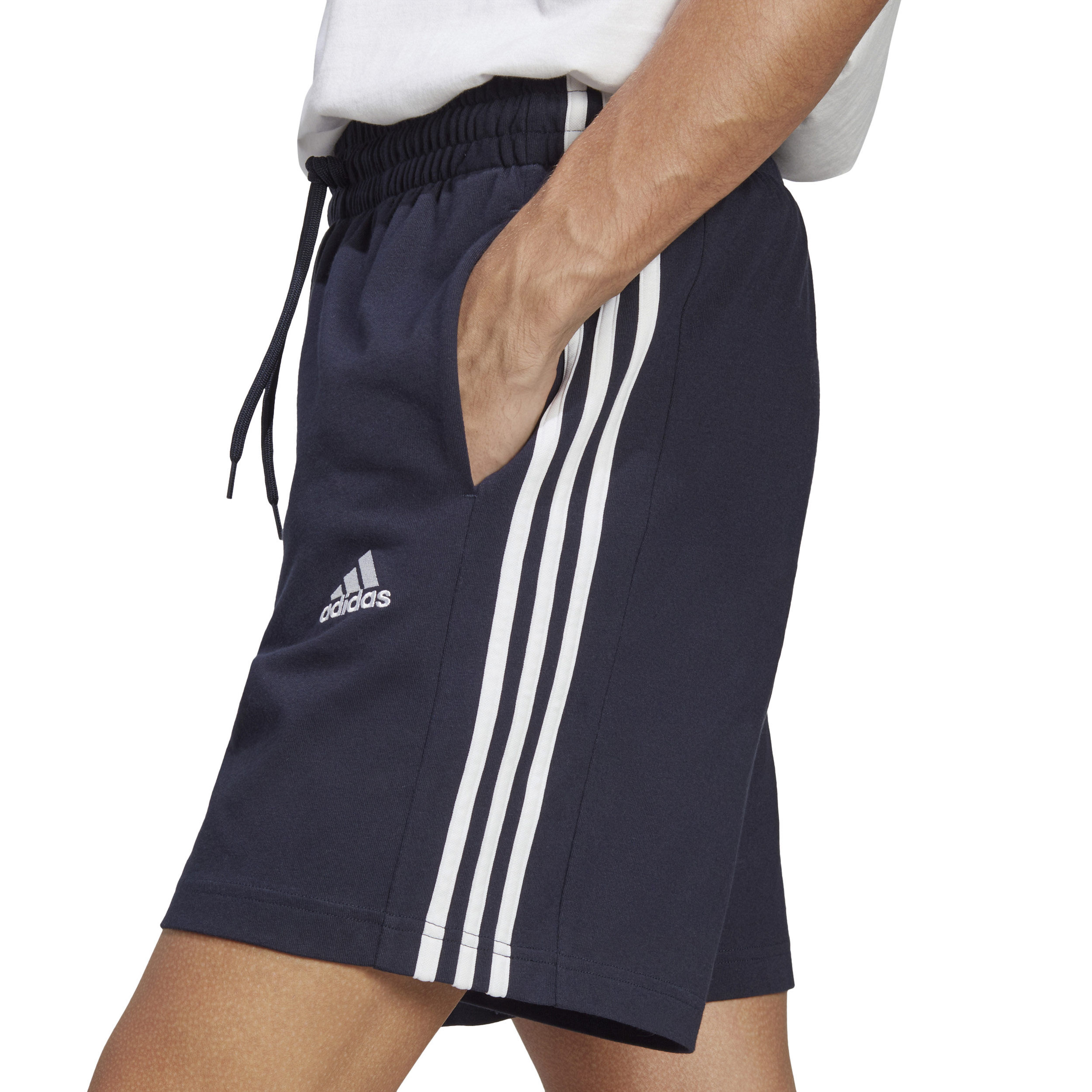 3 Stripes Single Jersey 7 Shorts Herren - Dunkelblau