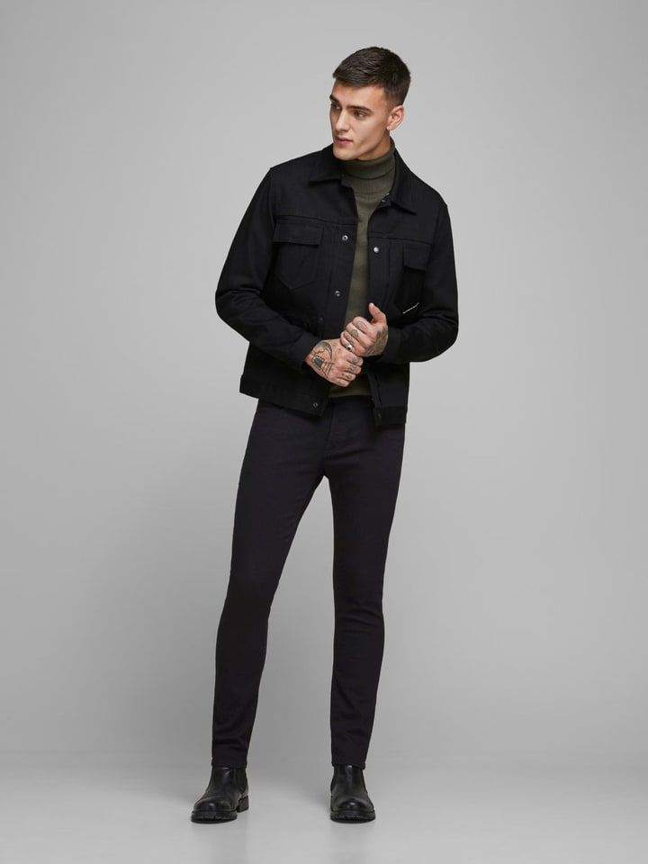 Jack & Jones Jeans GLENN Skinny Tapered JJI GLENN ORIGINAL AM in Schwarz günstig kaufen