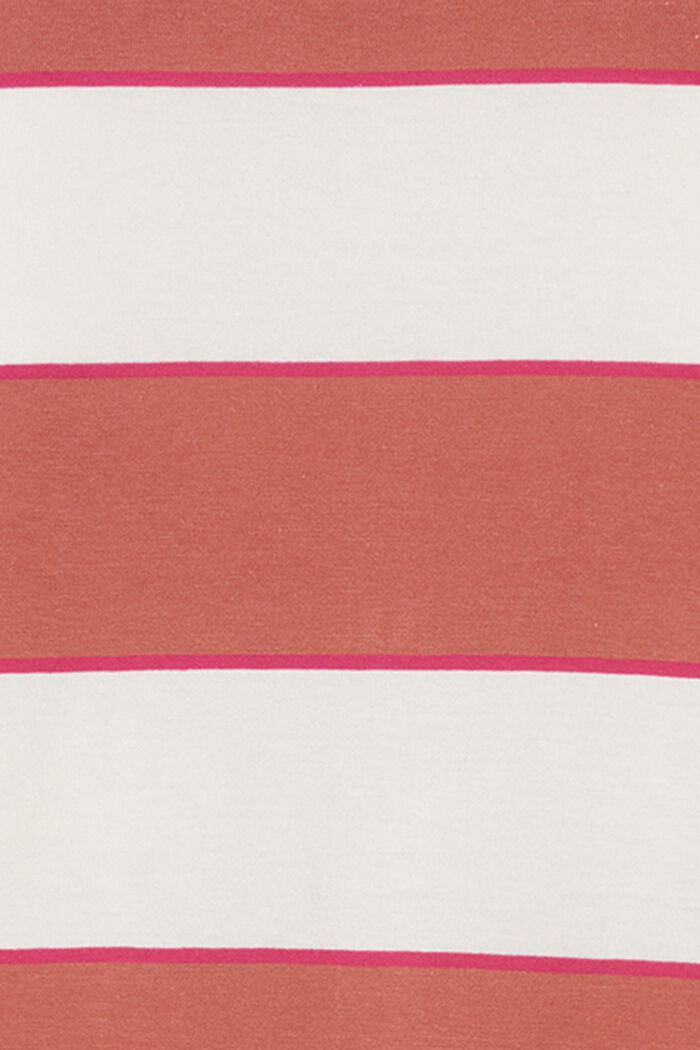 Streifen-T-Shirt mit Polokragen und Stillfunktion
