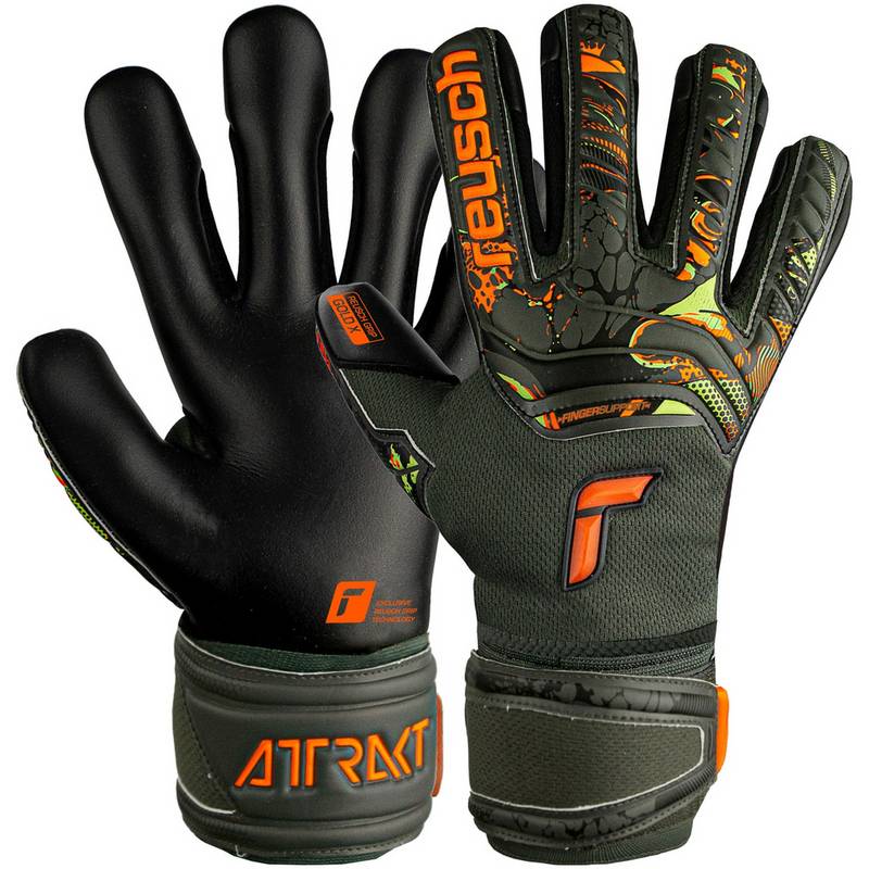 Reusch Attrakt Gold X Finger Support  Junior Torwarthandschuhe