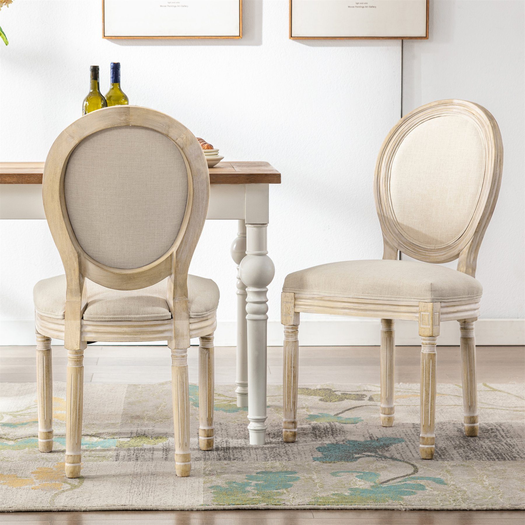 HomeMiYN Polsterstuhl Esszimmerstuhl (2 St),Polsterstuhl mit edler Knopfheftung Rückenlehne, 2er Set