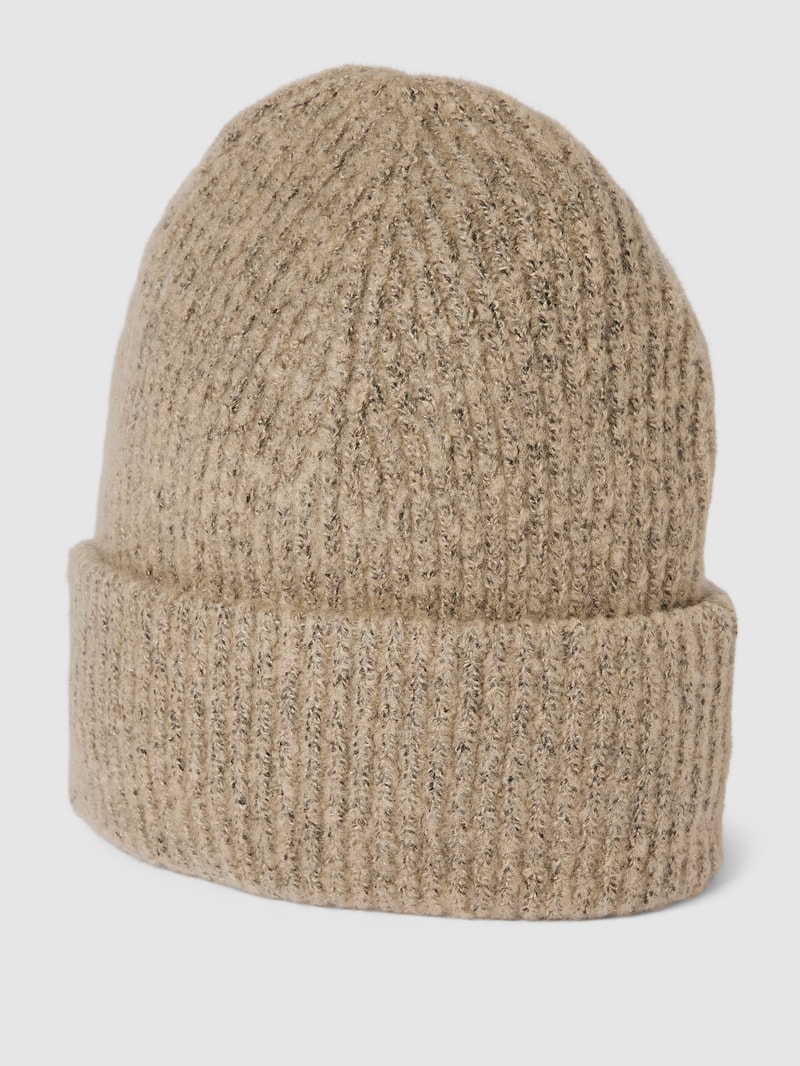 Strickmütze in Melange-Optik Modell 'PYRON' in beige