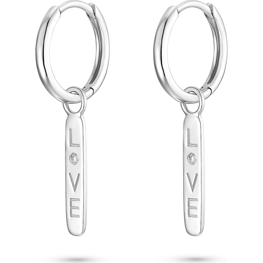 Guido Maria Kretschmer Créoles 925 Argent Boucles d'oreilles