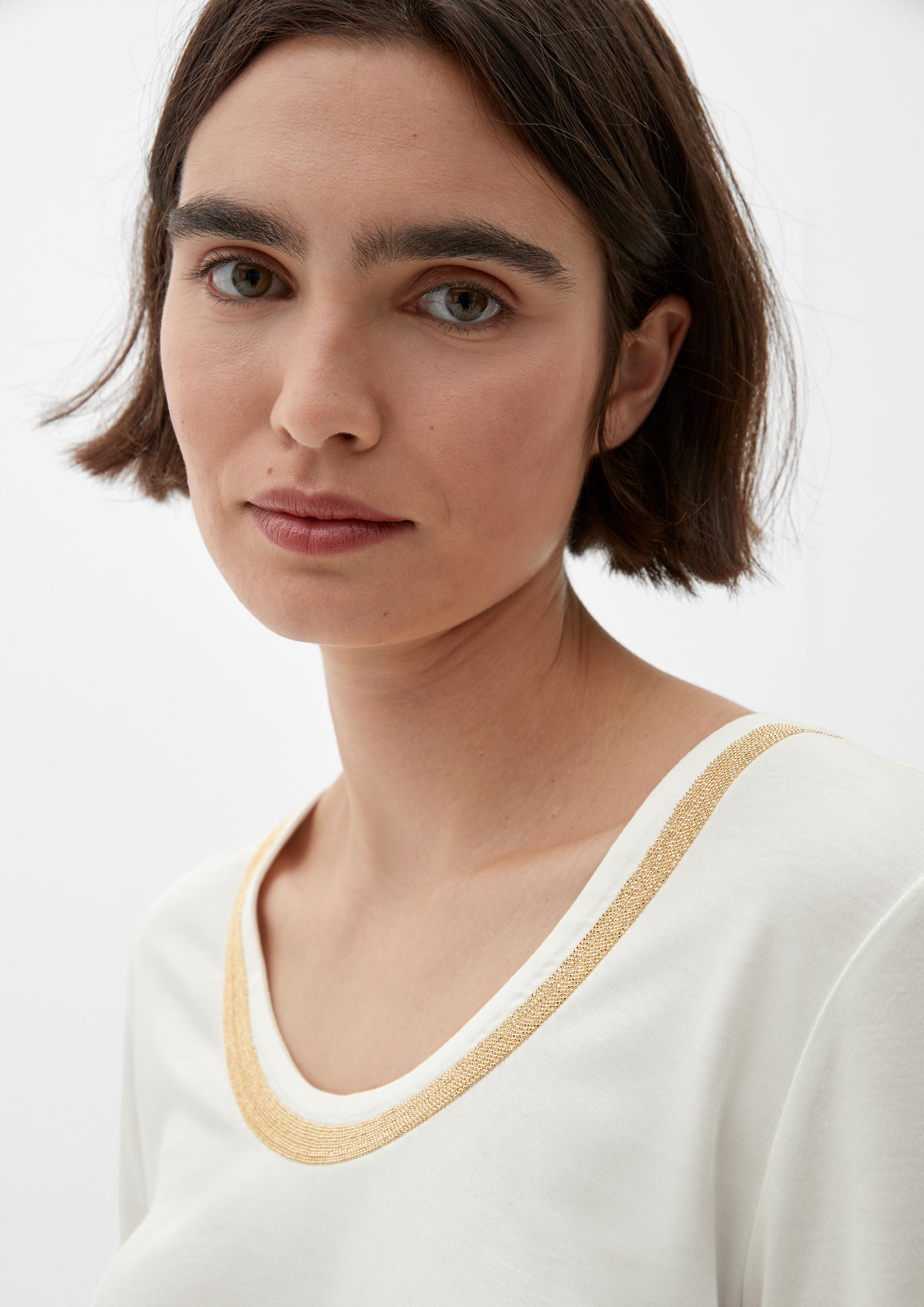 Langarmshirt mit Schmuckdetail  2121661-0200