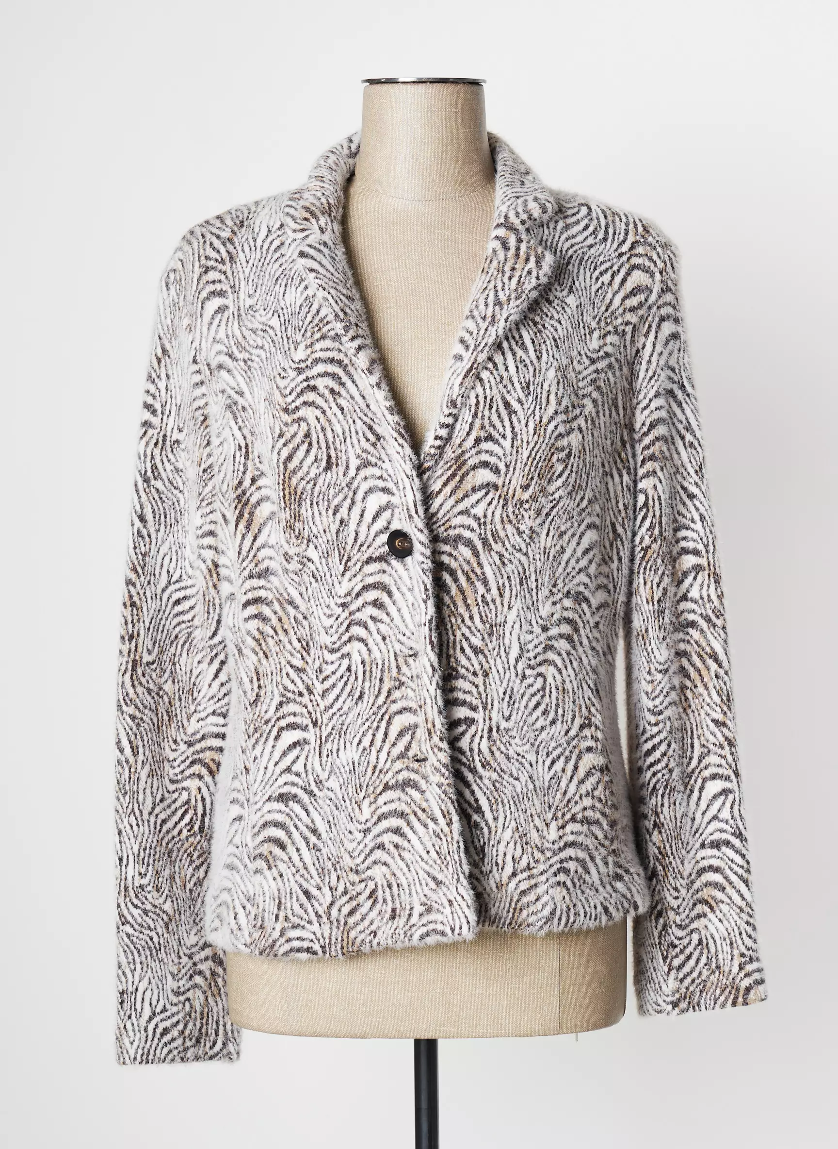 Just White Cardigans Femme couleur marron