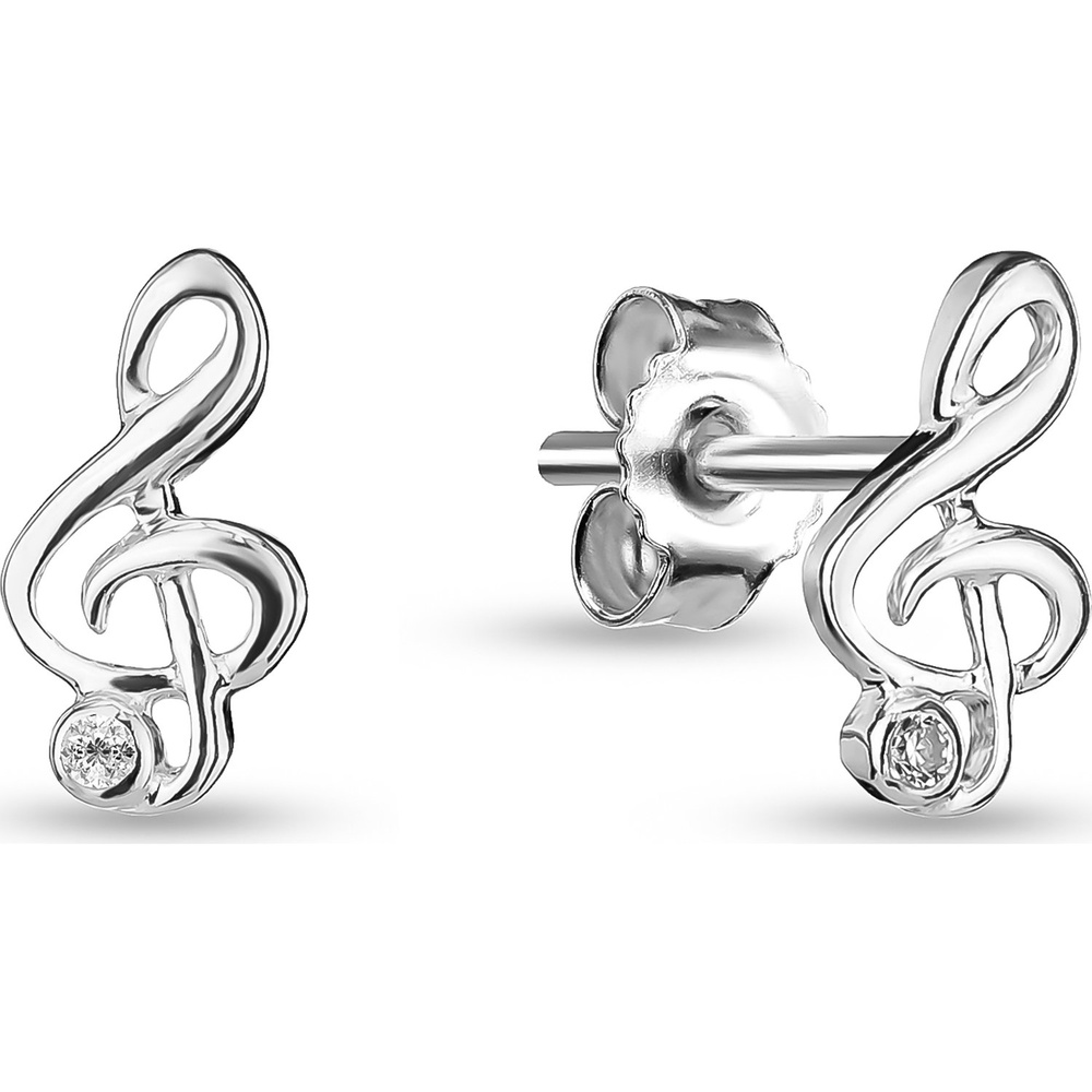 FAVS Boucles d'oreilles à fermoir à poussette 925 Argent Boucles d'oreilles