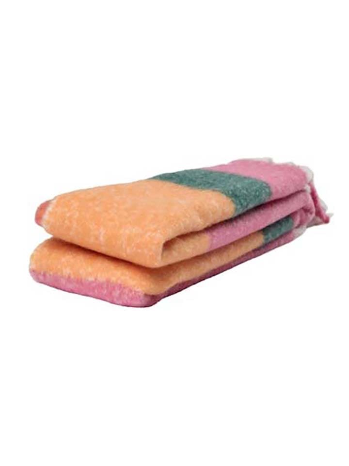 NÜMPH Schal in Pink/ Grün/ Orange - (L)206 x (B)52 cm günstig kaufen onesize