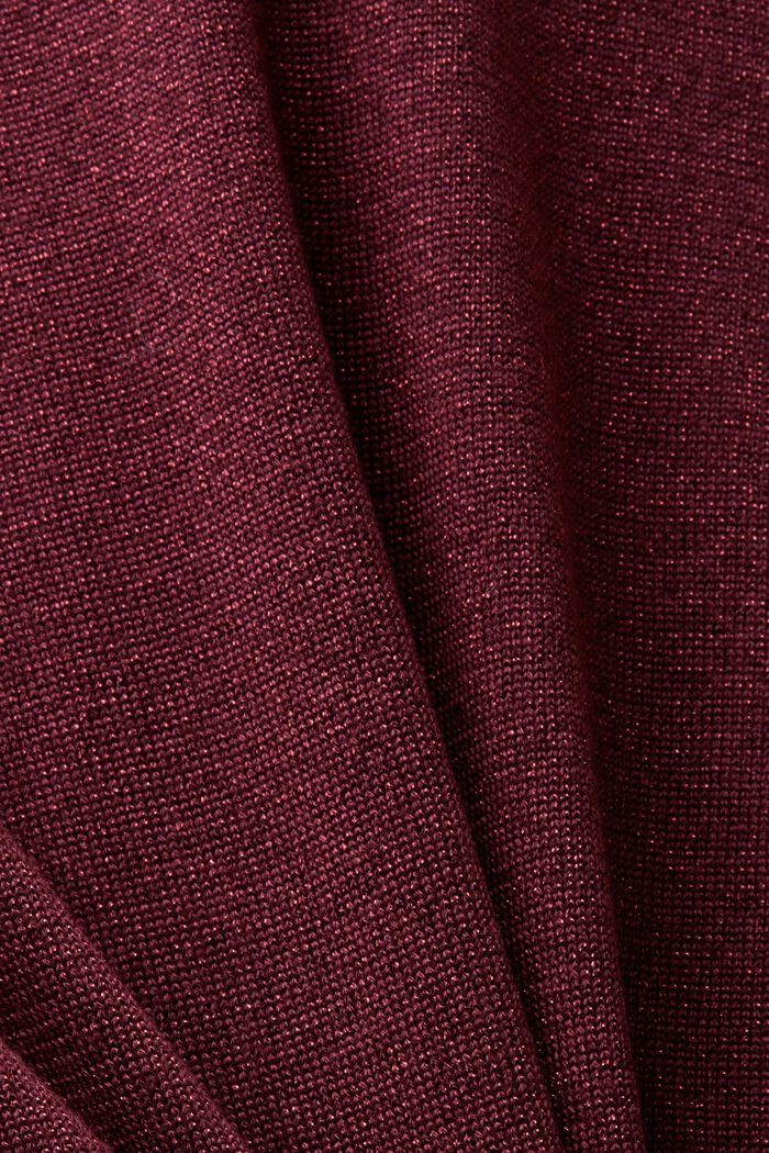 Glitzer-Pullover mit Stehkragen