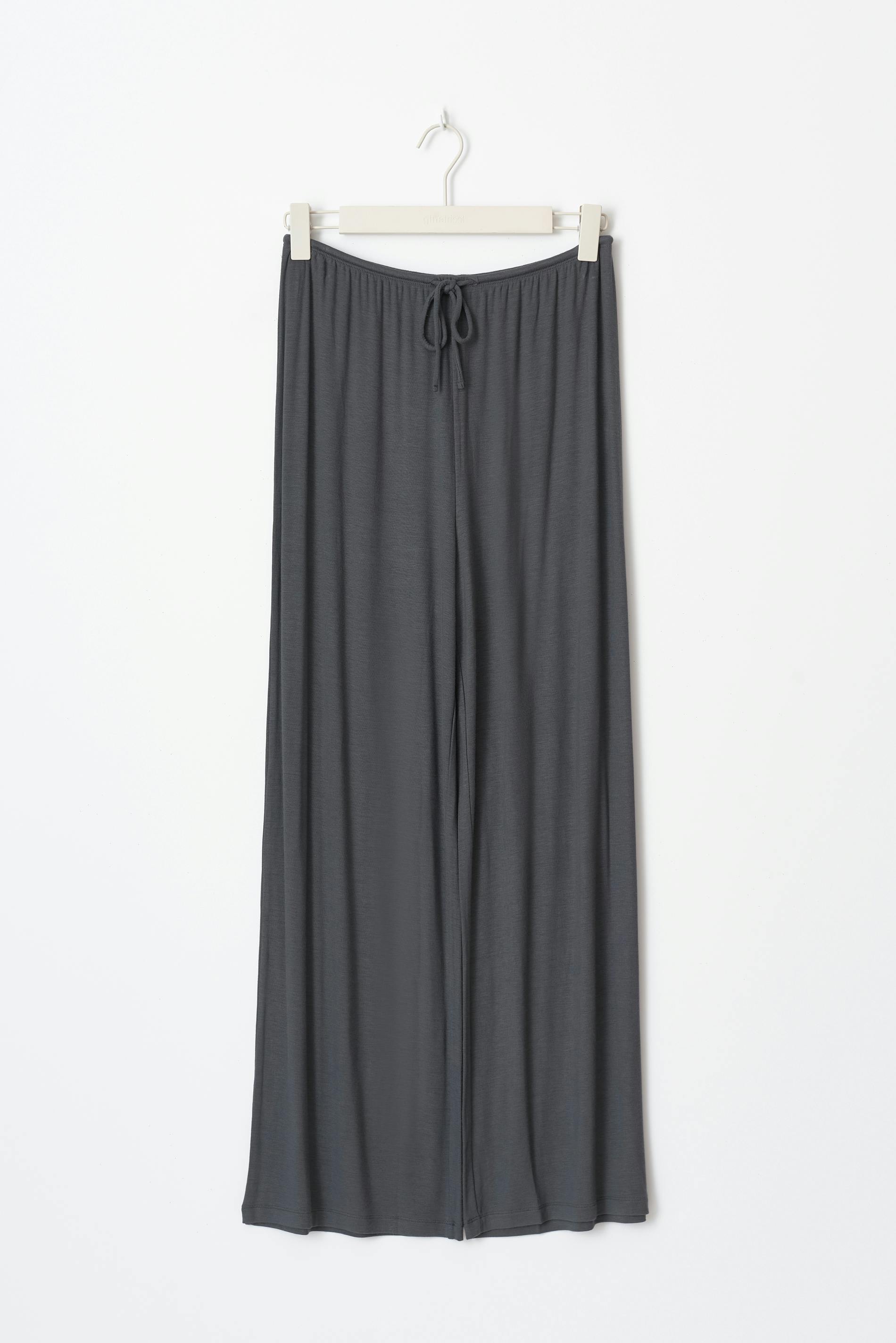 Drawstring wide trousers