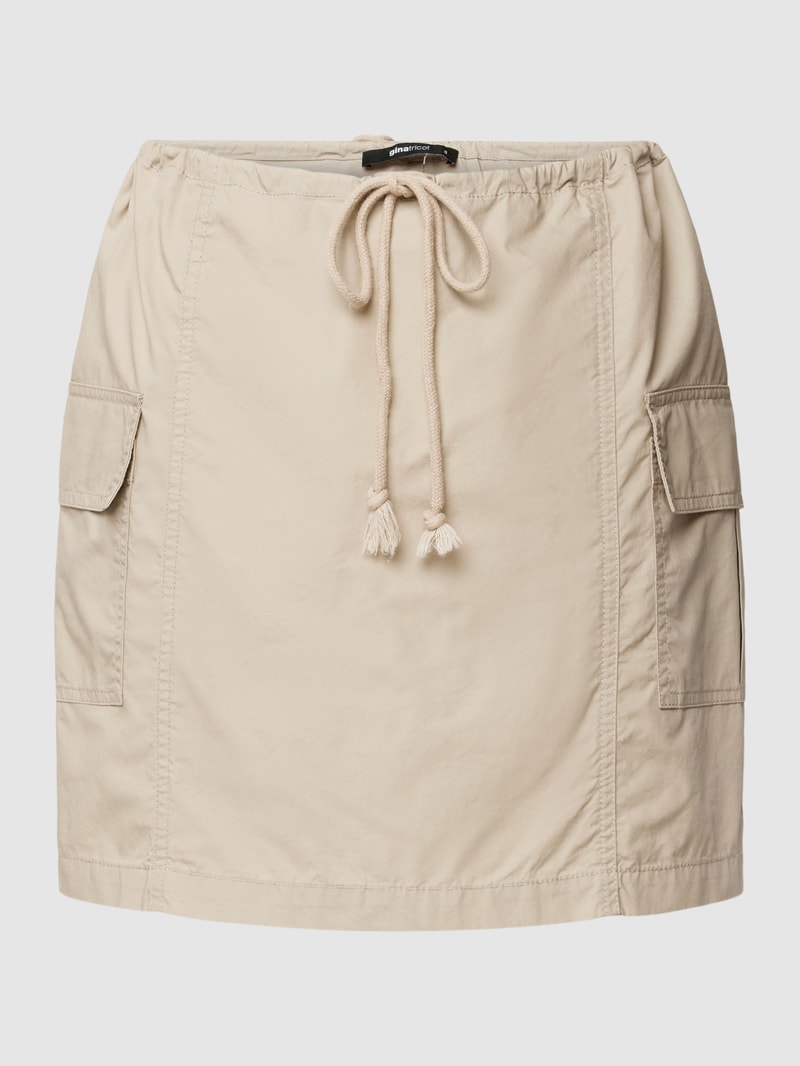 Minirock mit elastischem Bund Modell 'Michaela' in beige