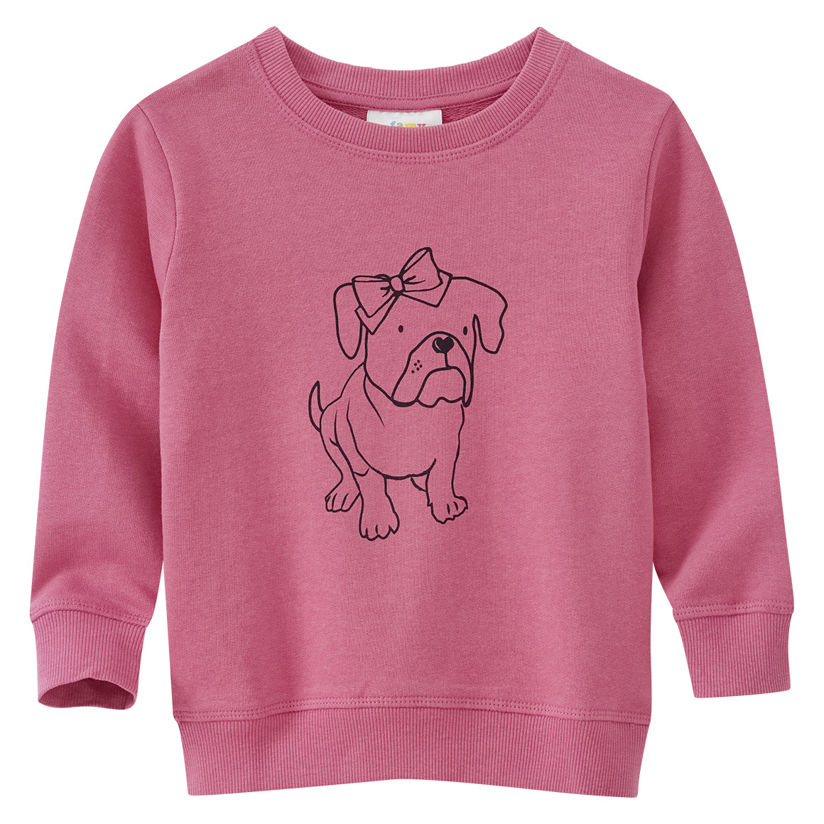 Mädchen Sweatshirt mit Hunde-Print
