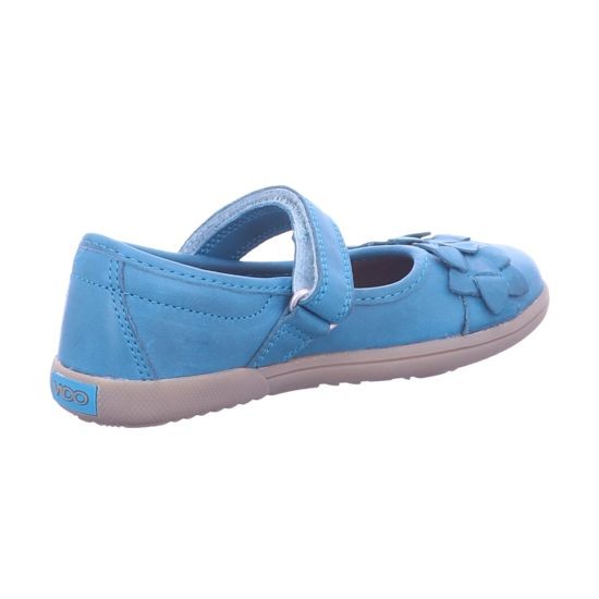 EVADO Ballerinas blau Paula juwel