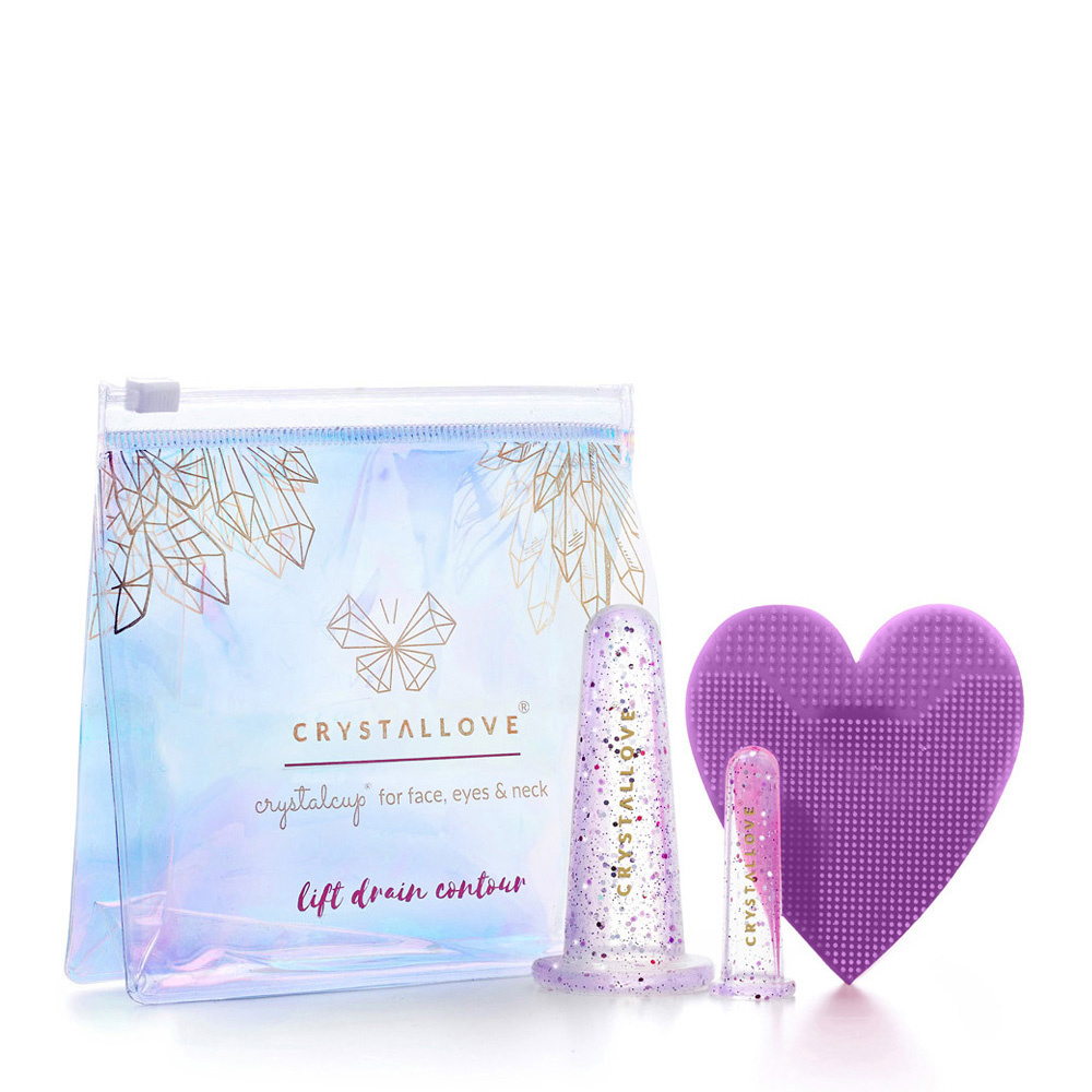 crystallove CRYSTALLOVE Face cupping set - crystal