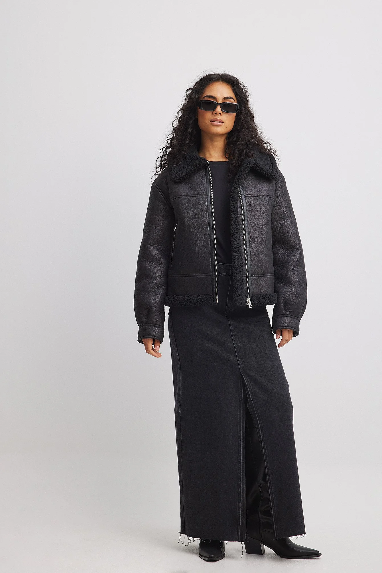 Bonded Jacke im Vintage-Look