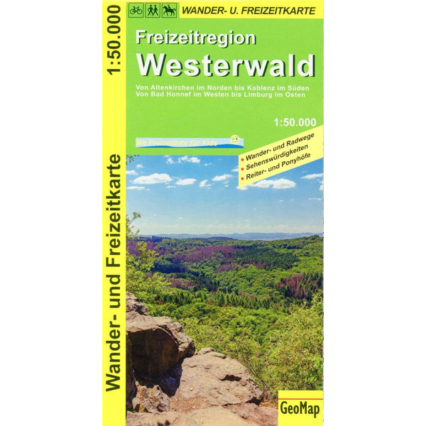 WESTERWALD 1:50.000 WANDER- UND FREIZEITKARTE - Wanderkarte