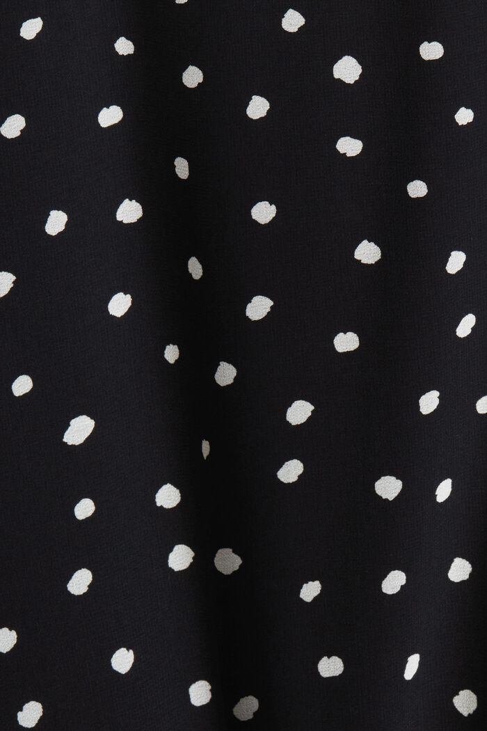 Recycelt: Chiffon-Kleid mit geraffter Taille