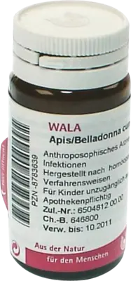 APIS BELLADONNA cum Mercurio Globuli  20 g  Globuli
