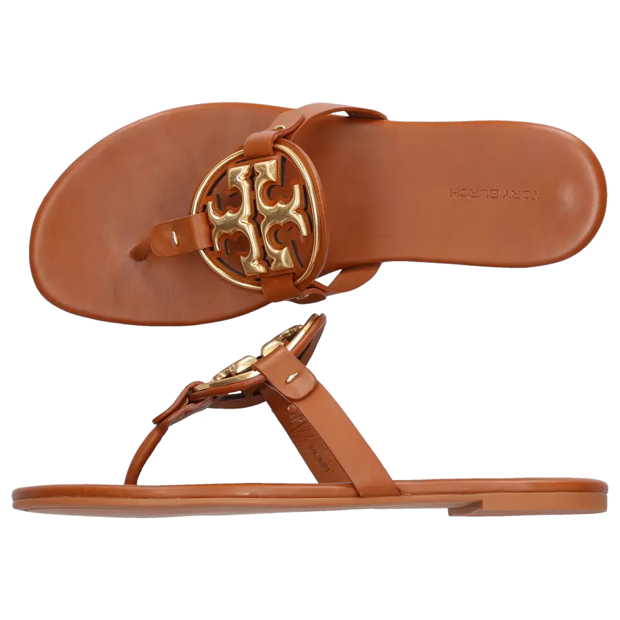 Tory Burch - Zehentrenner MILLER Ziegenleder - braun