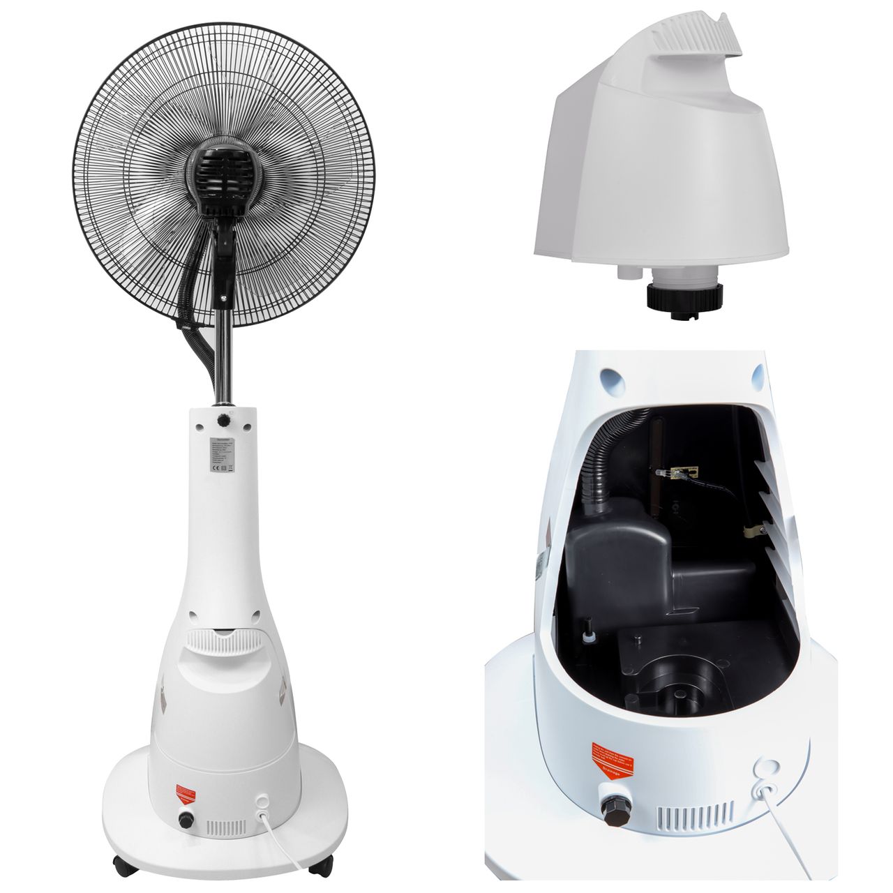 TroniTechnik Standventilator Turmventilator Vernebler SV05 40cm, inkl. Oszillation