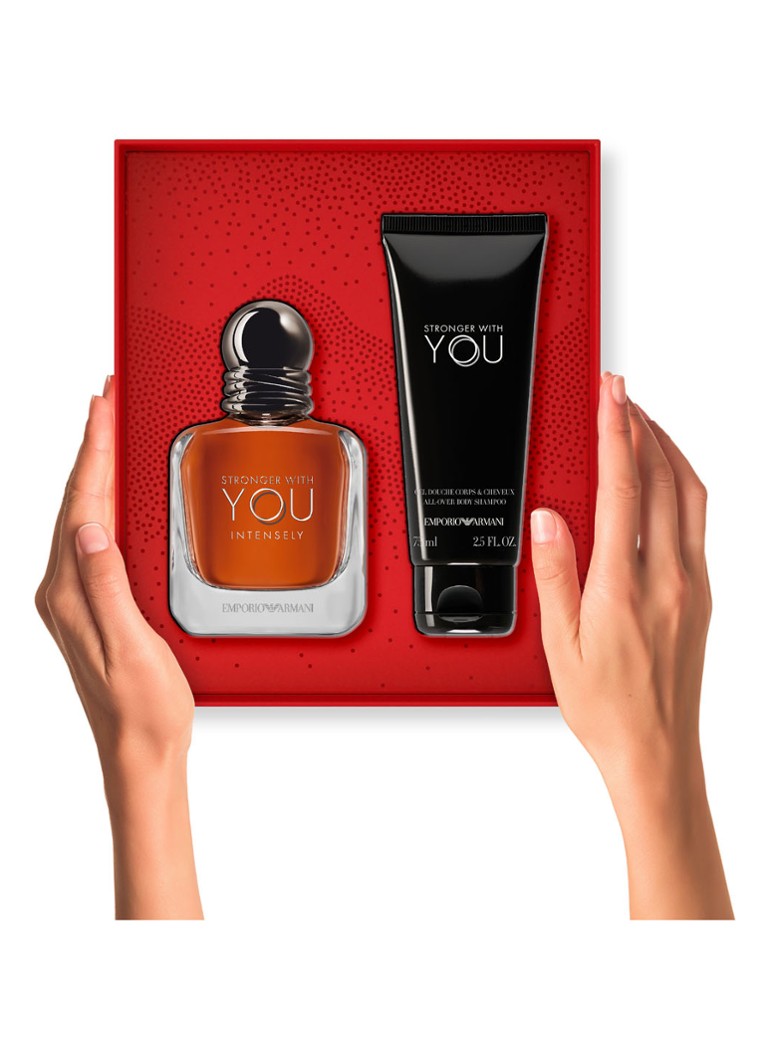 Set de îngrijire facială Giorgio Armani Stronger With You Intensely Eau de Parfum – Ediție limitată