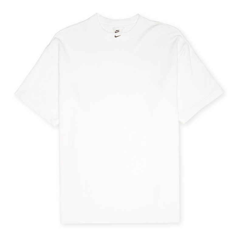 NIKE Sportswear Circa French Terry Shortsleeve Top white/black