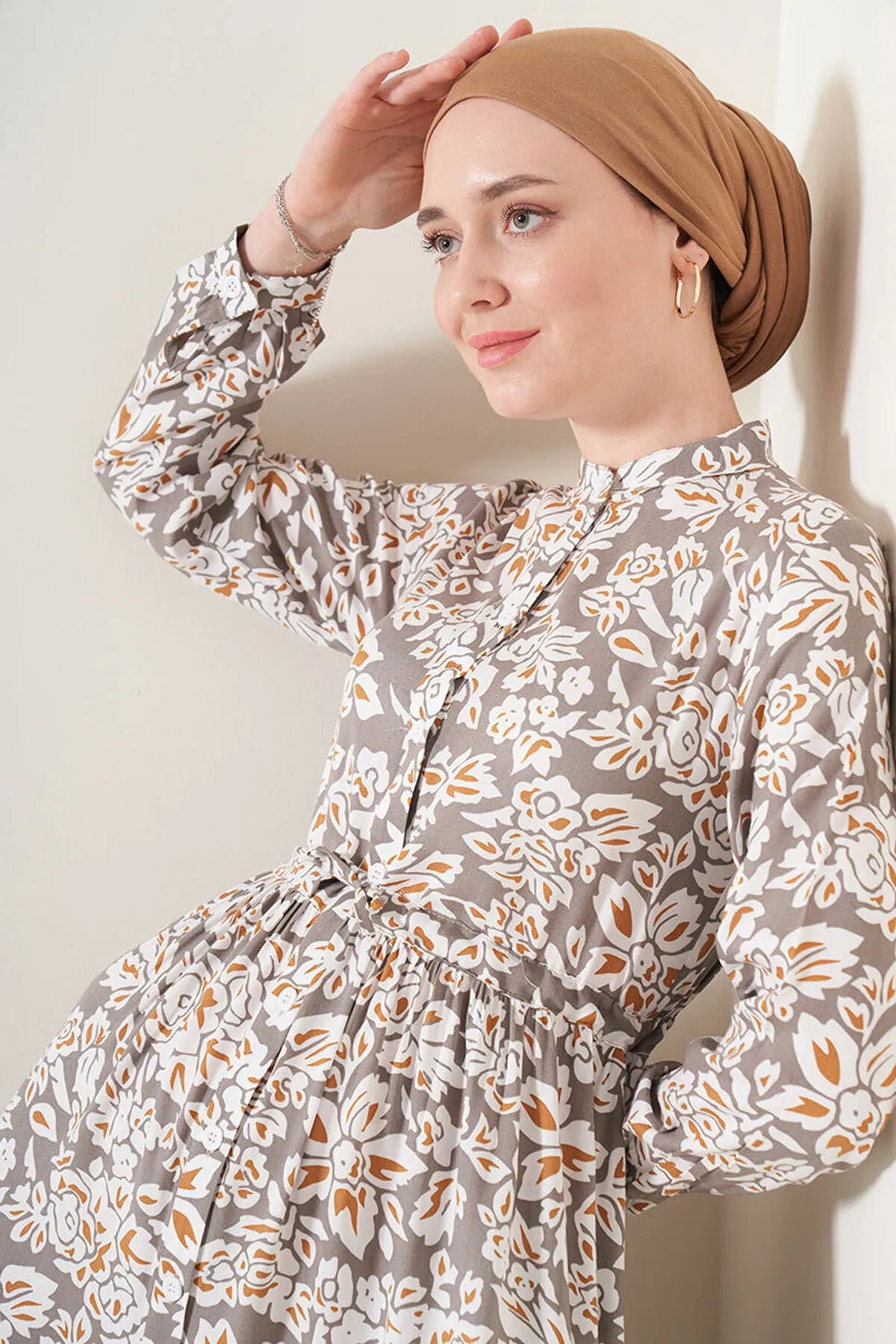Bigdart  Kleid mit gemustertem Kragen