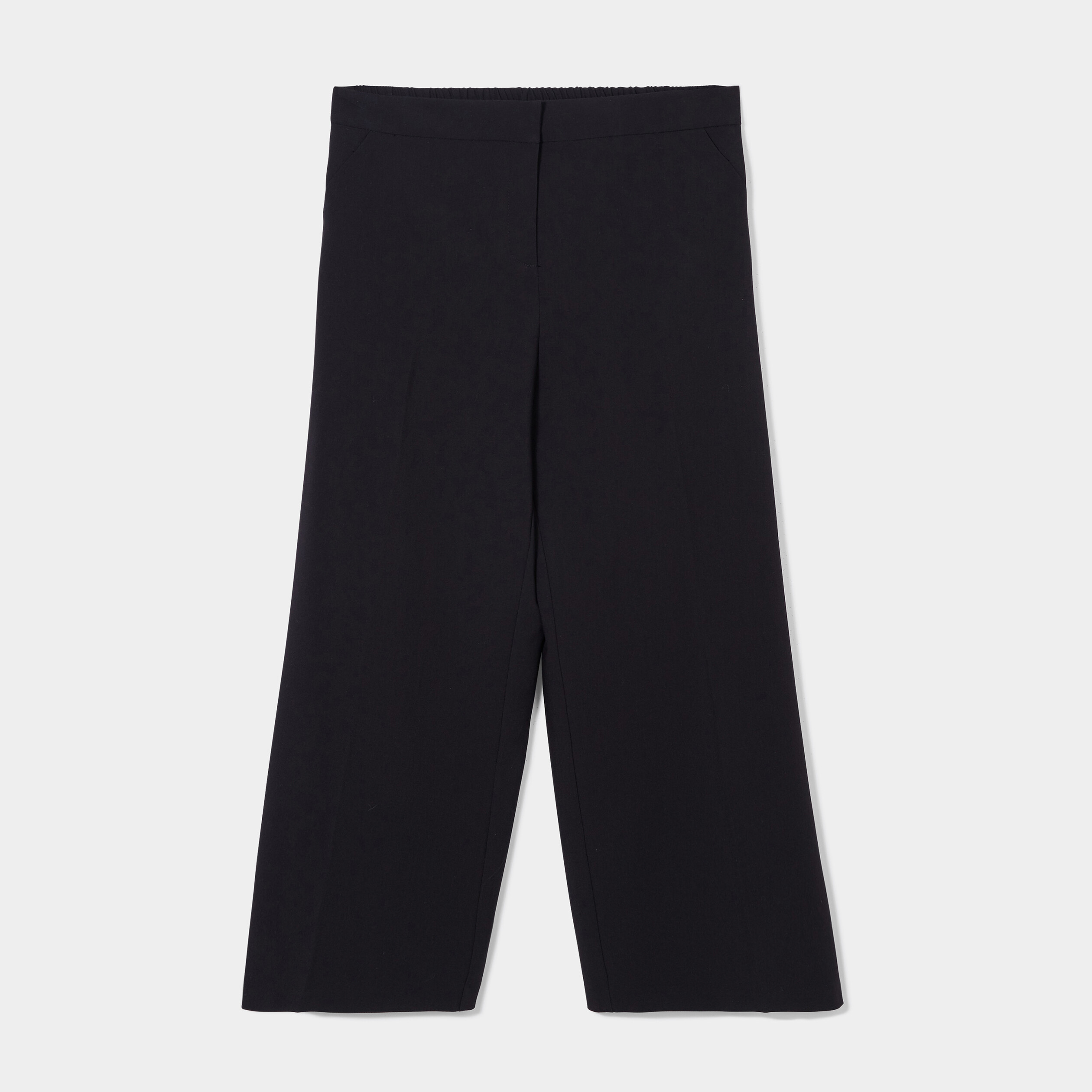 Pantalon city large Modavista noir femme grande taille | La Halle