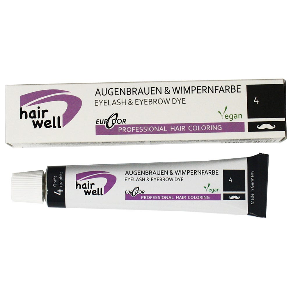 Hairwell Augenbrauen- und Wimpernfarbe Nr. 4 Grafit 20 ml